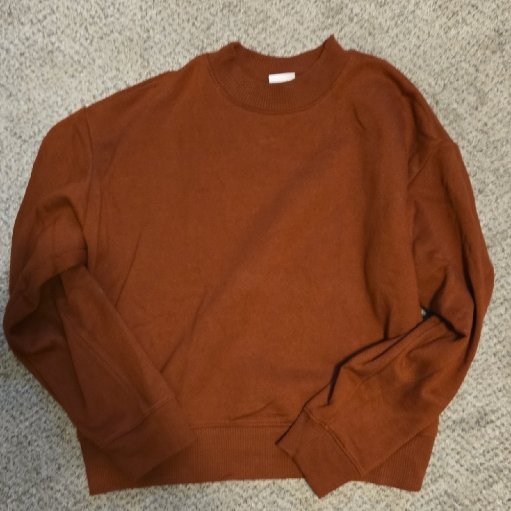 Womens Rust Colored Sweatshirt